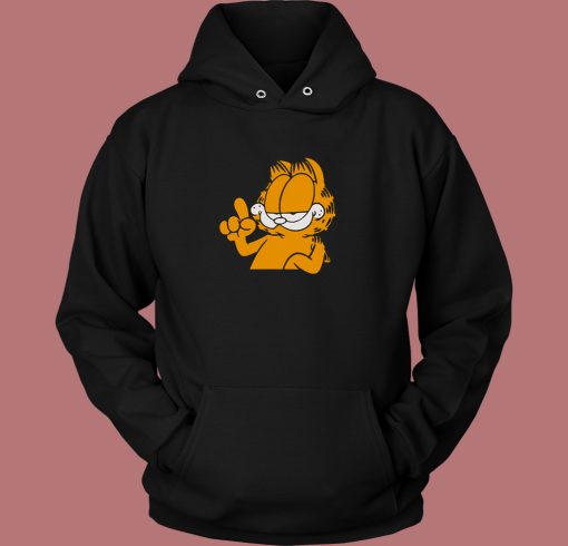 Garfield Vectorized Cartoon Hoodie Style