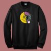 Zombie Emoji Smiley 80s Sweatshirt