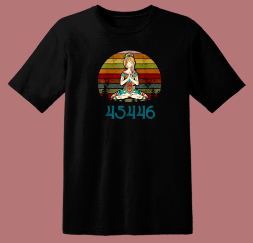 Against 45 Yoga Namaste 80s T Shirt