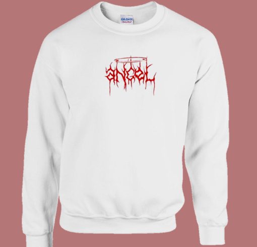 Angel Horror Lettering 80s Sweatshirt