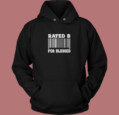 Awesome Bar Code Rated B Hoodie Style