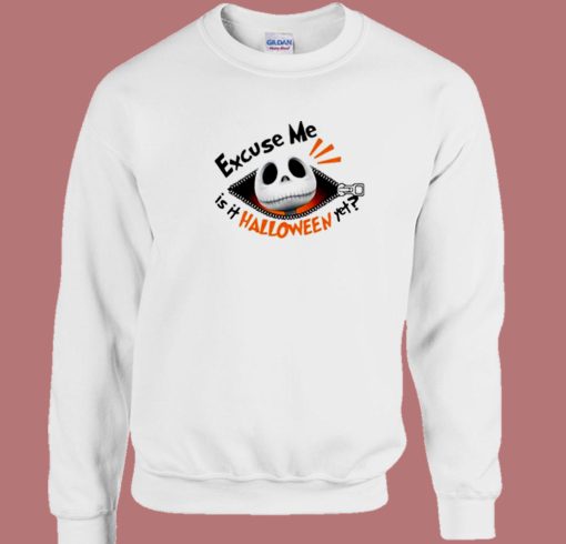 Skeleton Halloween Yet 80s Sweatshirt