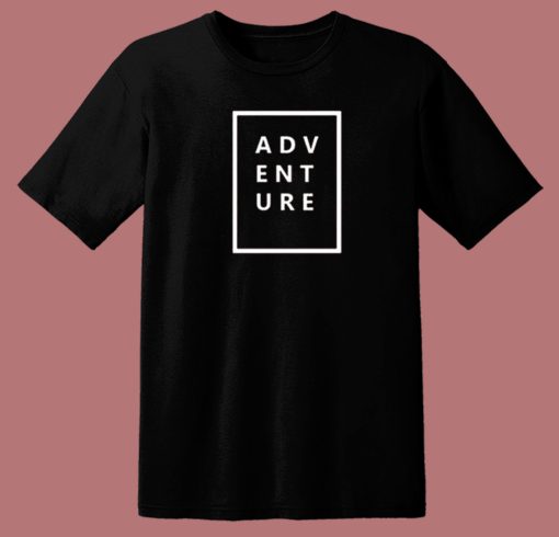 Adventure Graph Black 80s T Shirt