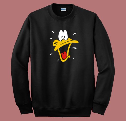 Daffy Ducks Fitted Funny 80s Sweatshirt