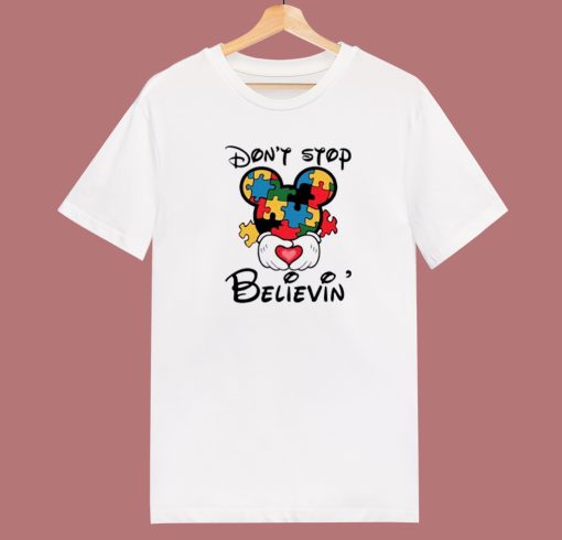 Dont Stop Believin Mickey 80s T Shirt