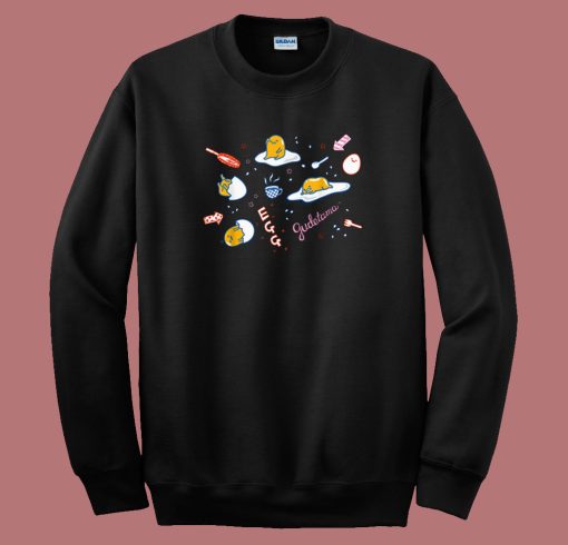 Harajuku Gudetama Doodle Kawaii 80s Sweatshirt