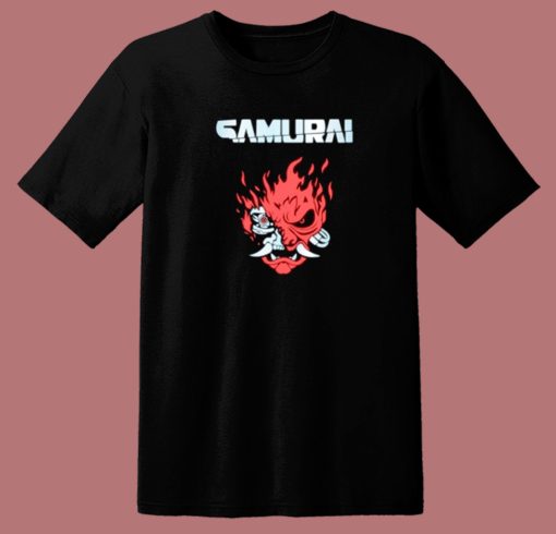 Samurai Fire 80s T Shirt