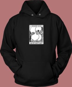 Skeleton I Worship Satan Hoodie Style