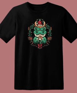 Alligator Christmas Funny 80s T Shirt Style