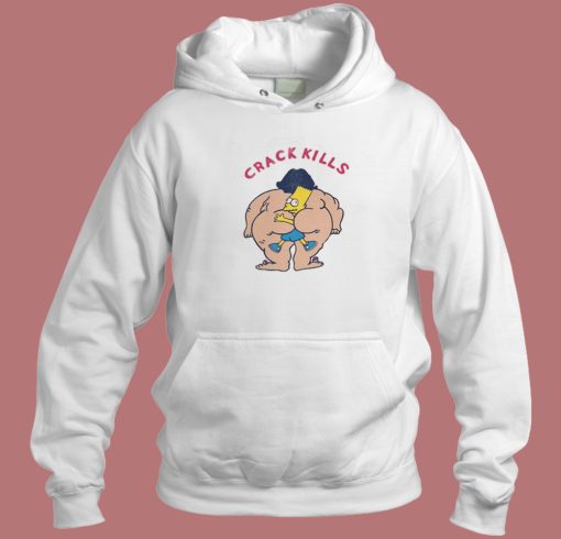 Bart Simpsons Crack Kills Hoodie Style