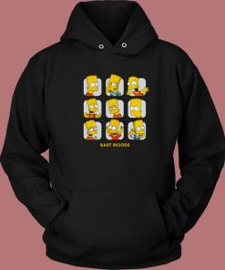 Bart Simpson Moods Funny Hoodie Style