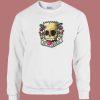 Bart Skull Eat My Shorts 80s Sweatshirt