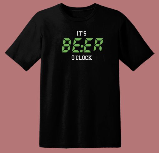 Beer O Clock Funny 80s T Shirt