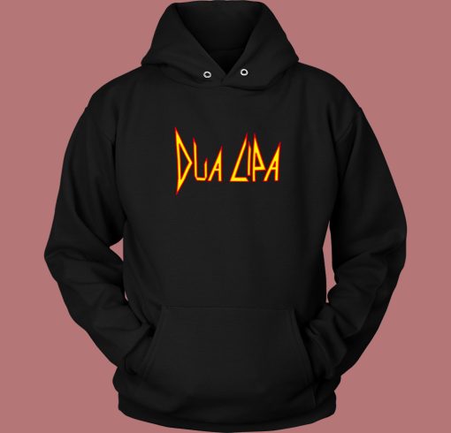 Dua Lipa With Def Leppard Hoodie Style