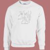 Fearless One Line Picasso 80s Sweatshirt