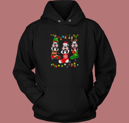 Goofy On Socks Christmas Hoodie Style