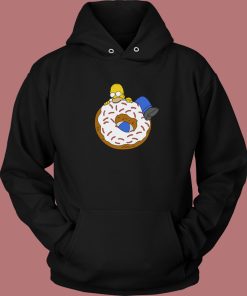 Homer And Big Donut Funny Hoodie Style