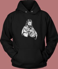 Jesus Loves Satan Graphic Hoodie Style