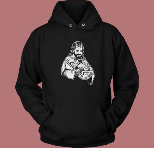 Jesus Loves Satan Graphic Hoodie Style