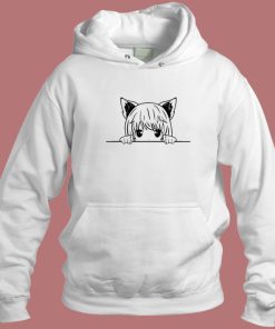 Anime Cat Girl Graphic Hoodie Style