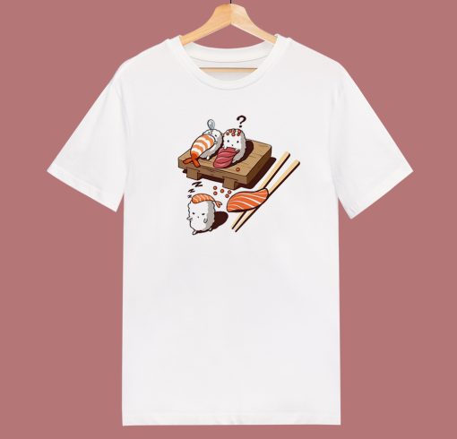 Sleepwalking Sushi Funny 80s T Shirt Style