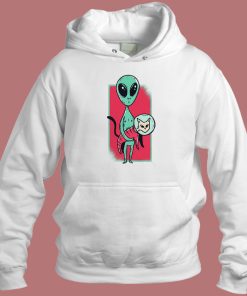 Space Alien Cat Funny Hoodie Style