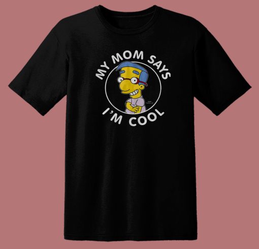 The Simpsons Milhouse Cool 80s T Shirt Style