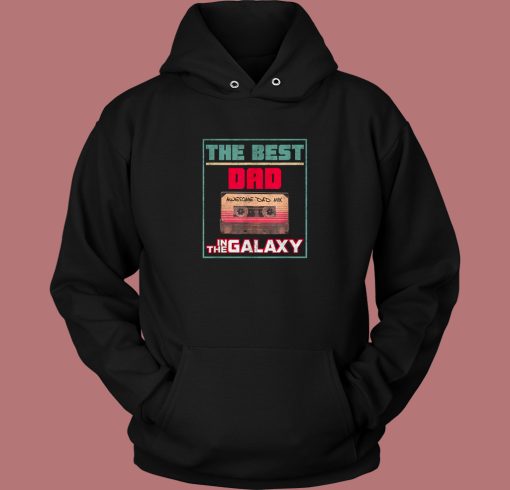 Best Dad In Galaxy Vintage Hoodie Style