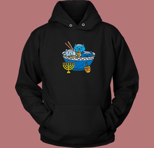 Jewish Cats Ramen Funny Hoodie Style