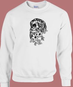 Pretty Day Dead With Flower 80s Sweatshirt