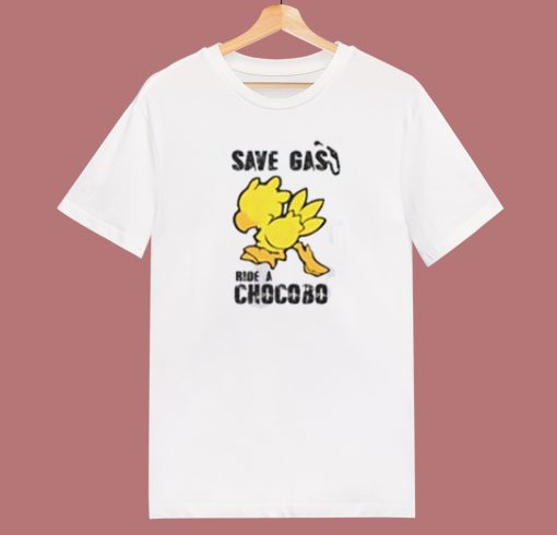 Ride a Chocobo Meme 80s T Shirt Style