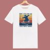 Skeleton Skateboard Dont Follow Me 80s T Shirt Style