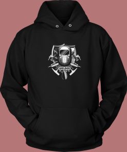 Welder Skull Mask Graphic Hoodie Style