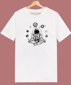 Astronaut Zen Yoga Spiritual Space 80s T Shirt Style