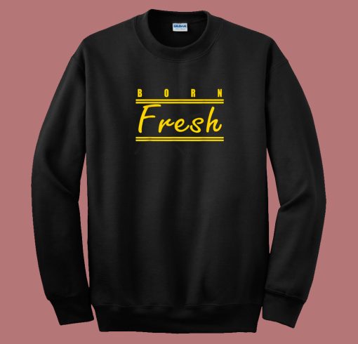 Born Fresh Gold Heads Basketball 80s Sweatshirt