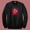 Crazy Dog Sitting Lady Pet 80s Sweatshirt