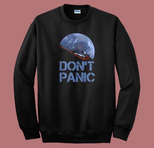 Dont Panic Starman Essential 80s Sweatshirt