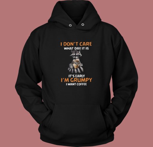 Grumpy Fox Want Coffee Hoodie Style