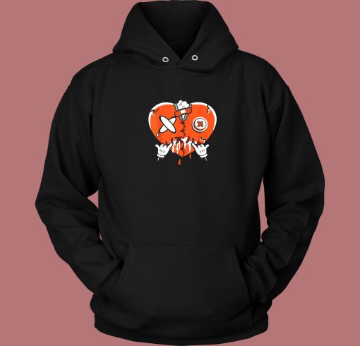 Heart Dripping Sneaker Match Hoodie Style