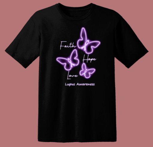 Lupus Awareness Graphic 80s T Shirt Style