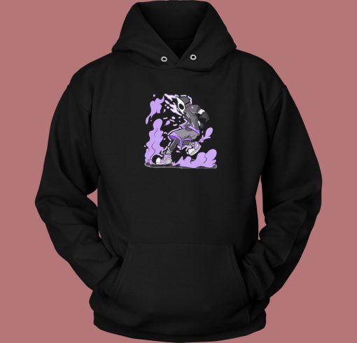 Purple Energy Anime Hoodie Style