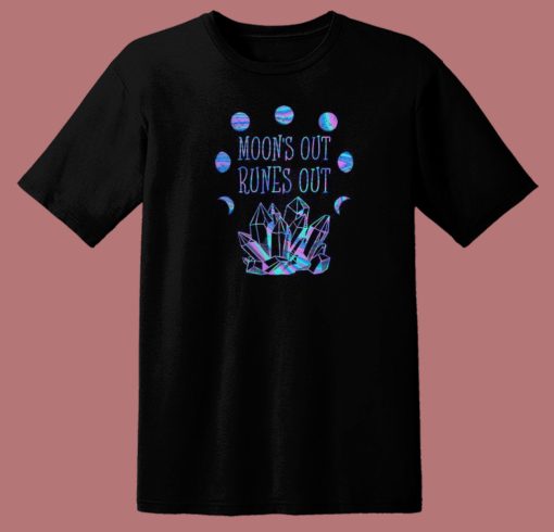 Top Moons Out Runes Out 80s T Shirt Style