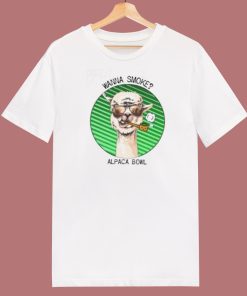 Wanna Smoke Alpaca Bowl 80s T Shirt Style