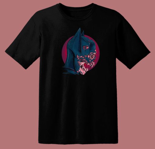 Dead Bat Head Graphic 80s T Shirt Style