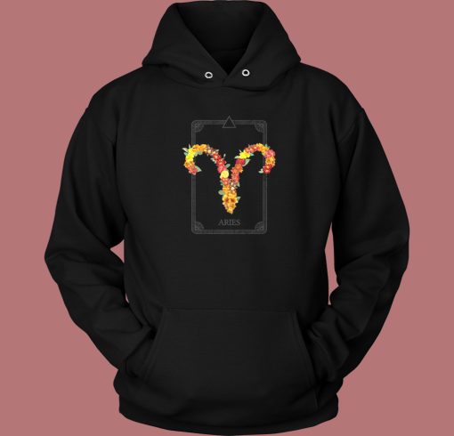 Floral Zodiac Sign Aries Hoodie Style