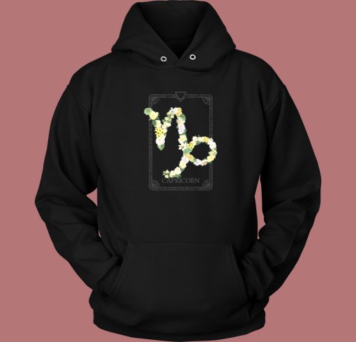 Floral Zodiac Sign Capricorn Hoodie Style