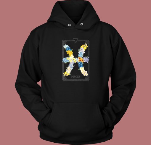 Floral Zodiac Sign Pisces Hoodie Style