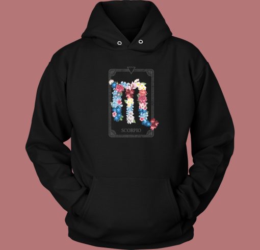 Floral Zodiac Sign Scorpio Hoodie Style