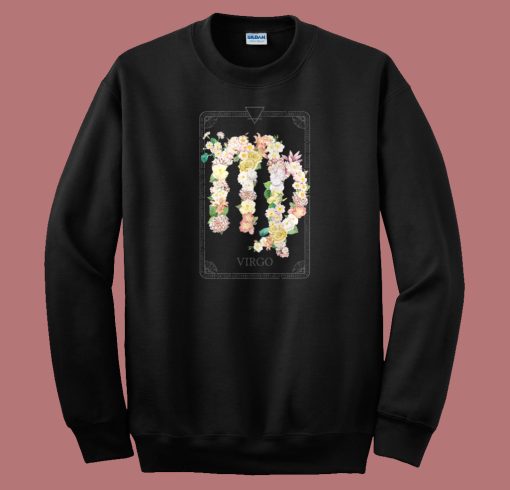 Floral Zodiac Sign Virgo 80s Sweatshirt