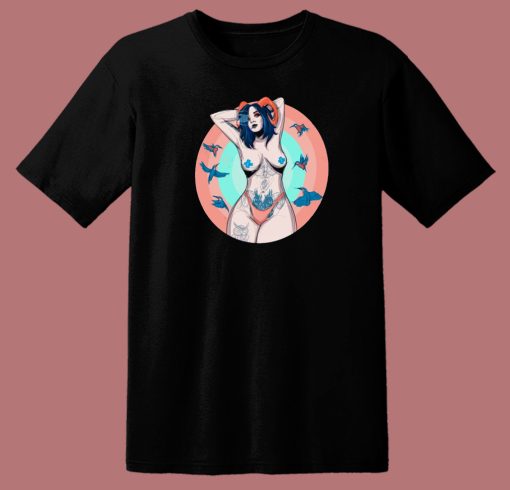 Girls Are Demon Graphic 80s T Shirt Style